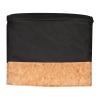 Polyester cooler bag with cork bottom