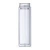 Double wall glass bottle, leakproof, 400 ml