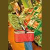 Shopping basket with cooling compartment
