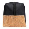 Cosmetic bag with cork bottom