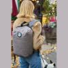 Backpack with integrated LED light