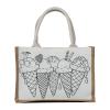 Jute cotton bag for colouring in