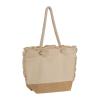 Oeko-Tex ® beach bag natural with jute bottom and