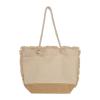 Oeko-Tex ® beach bag natural with jute bottom and