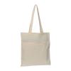 Cotton bag with closable front pocket