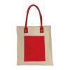 Canvas shopper with long handles