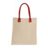 Canvas shopper with long handles