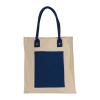 Canvas shopper with long handles