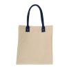 Canvas shopper with long handles