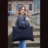 Organic cotton bag with fastener