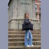 Organic cotton bag with fastener