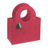 Felt bag with fir tree pendant