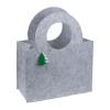 Felt bag with fir tree pendant