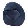 Plush neck pillow with closure band