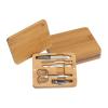 Manicure set in bamboo case