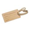 Bamboo luggage tag