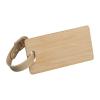 Bamboo luggage tag
