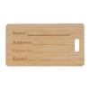 Bamboo luggage tag