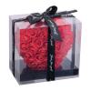 Artificial roses in heart shape