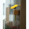 Refrigerator magnet with vase