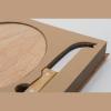 Cheese set with wooden cutting board
