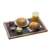 Serving board, slate/wood