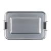 Aluminium lunch box with closure