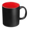 Black mug with colored inside, 300 ml
