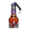 Metal keyring with bottle and can opener
