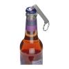 Metal keyring with bottle and can opener