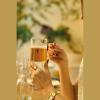 Glass mug with coloured handle, 250 ml