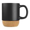 Ceramic mug with cork ground