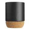 Ceramic mug with cork ground
