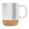 Ceramic mug with cork ground