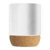 Ceramic mug with cork ground