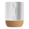 Ceramic mug with cork ground