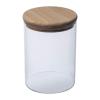 Borosilicate glass jar with pine wood lid, 700 ml