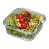 Glass container with lid, suitable for microwave