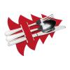Cutlery pad in Christmas tree shape