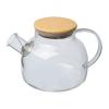 Glass jug with bamboo lid, 1000ml