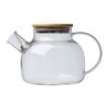 Glass jug with bamboo lid, 1000ml