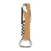 Corkscrew with bottle opener