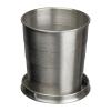 Foldable stainless steel drinking cup, 250 ml