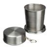 Foldable stainless steel drinking cup, 250 ml