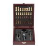 Wine set in wooden box