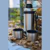 Vacuum insulated flask with cups, 1000 ml