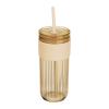 Drinking cup with straw, 660 ml