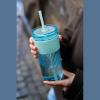 Drinking cup with straw, 660 ml