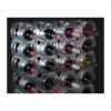 Plastic wine rack for three bottles