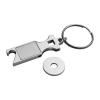 Keychain with shopping coin and bottle opener